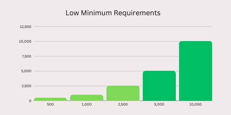 Low Minimum Capital Requirements